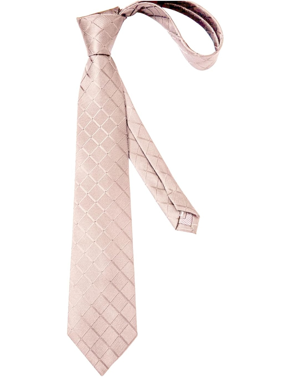 Set corbata Genérica regular de seda estampado a rayas para hombre