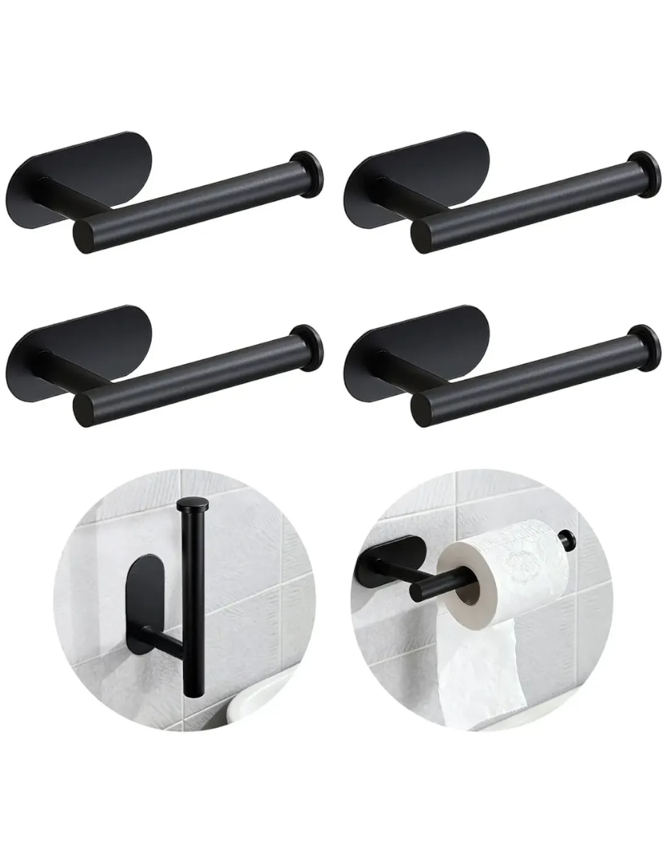 Juego de accesorios para baño de acero inoxidable 4 piezas