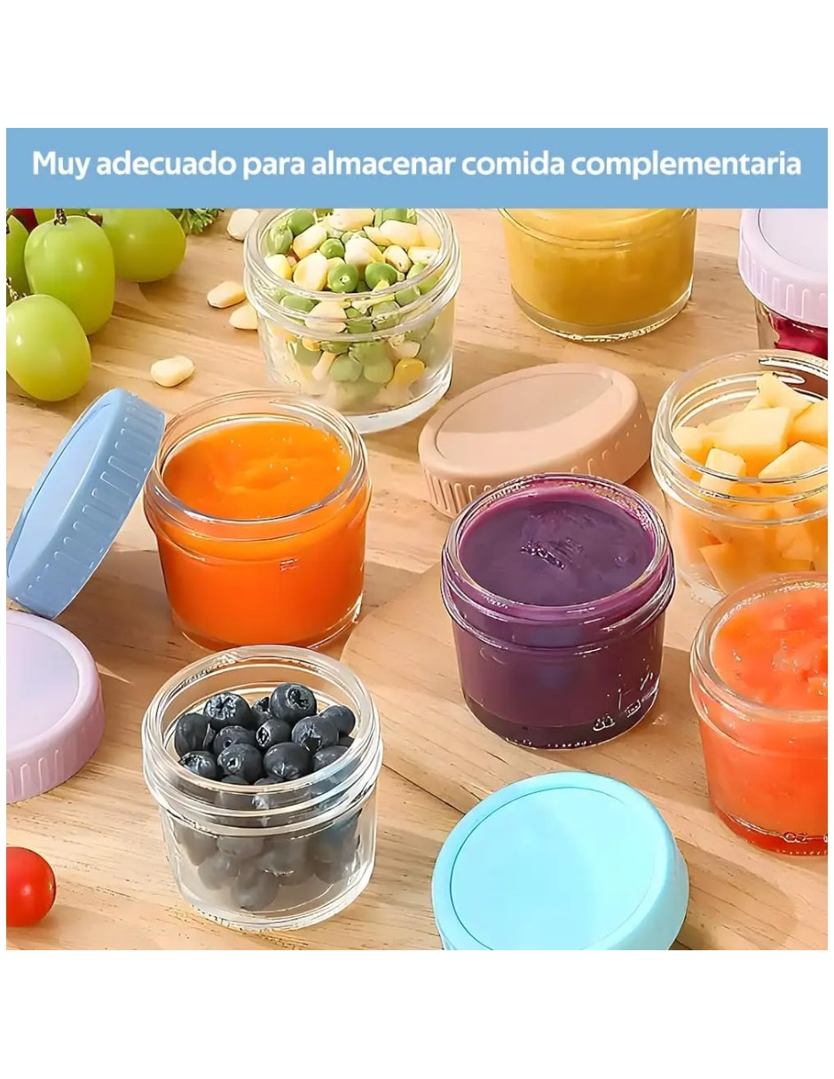Set contenedores Genérica de vidrio y plástico 12 piezas