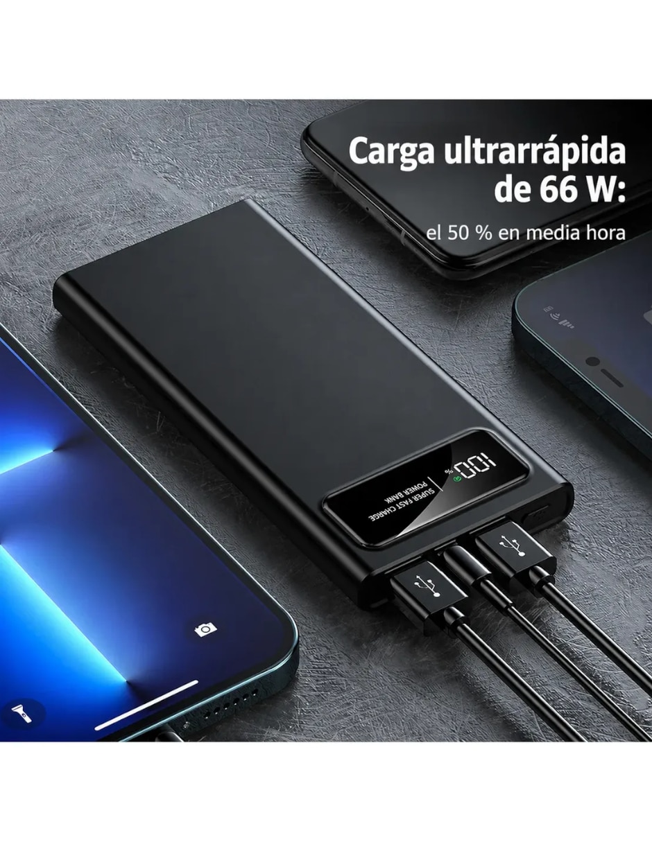 Batería portátil 20000 mAh 4