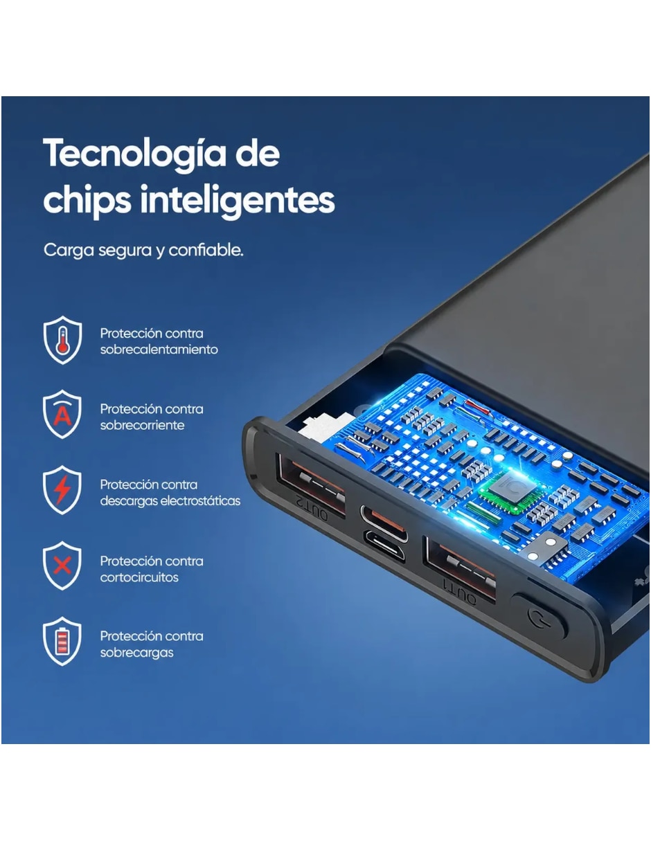 Batería portátil 20000 mAh 5