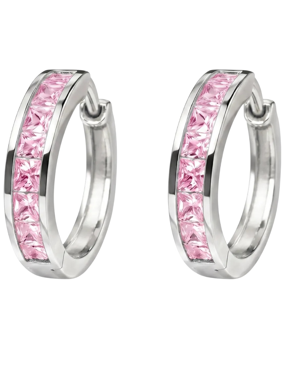 Arracadas P 925 con acabado brillante zirconia Arracadas P 925 con acabado brillante zirconia