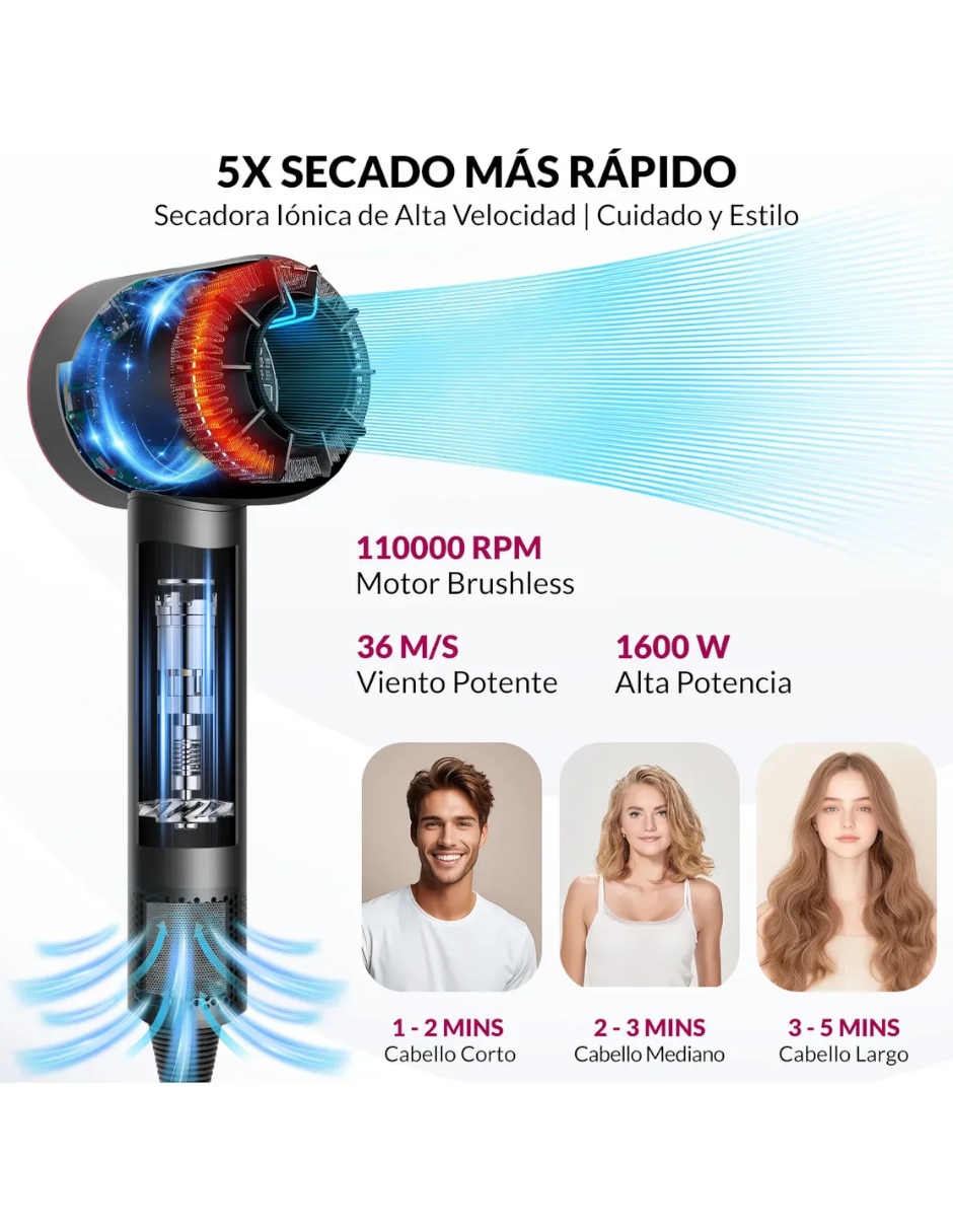 Secadora de cabello Genérica