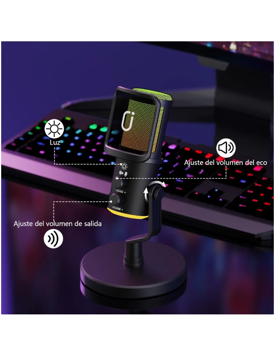 Micrófono gamer Generica inalámbrico