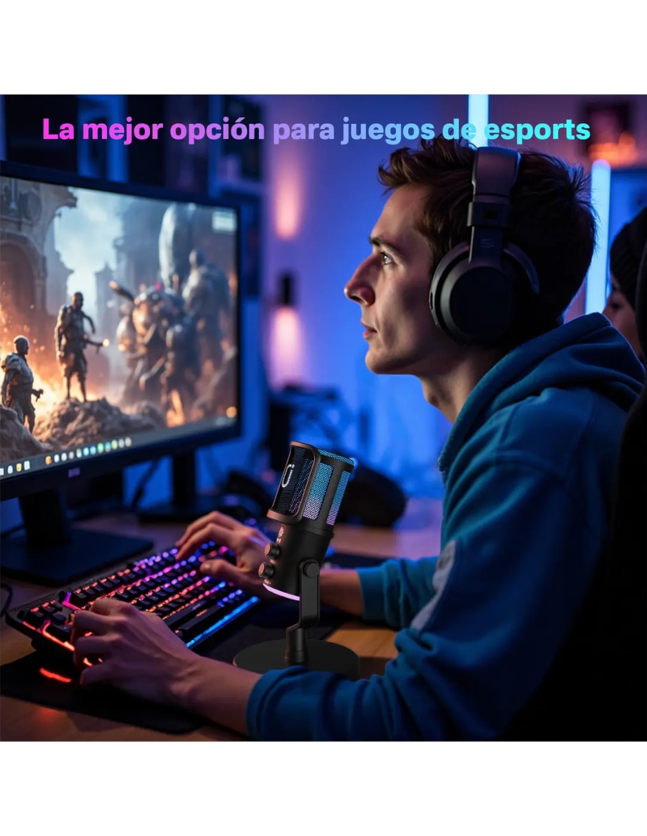 Micrófono gamer Generica inalámbrico