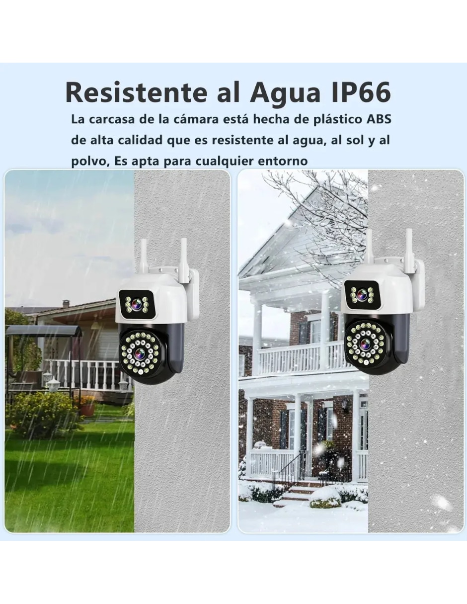 Cámara Wi-Fi de seguridad Genérica inalámbrica Full HD 350° con capacidad para grabar para interior y exterior