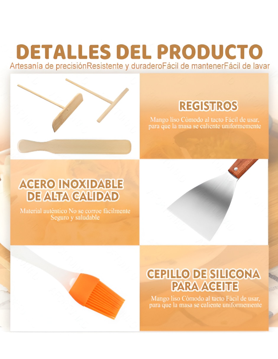 Set espátulas Xtellar acero inoxidable
