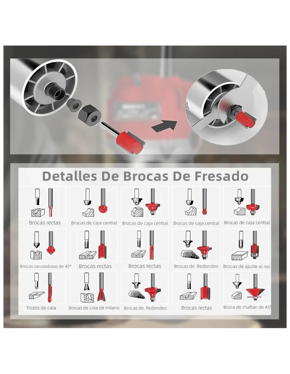 Router para madera 1 3/4 HP 3