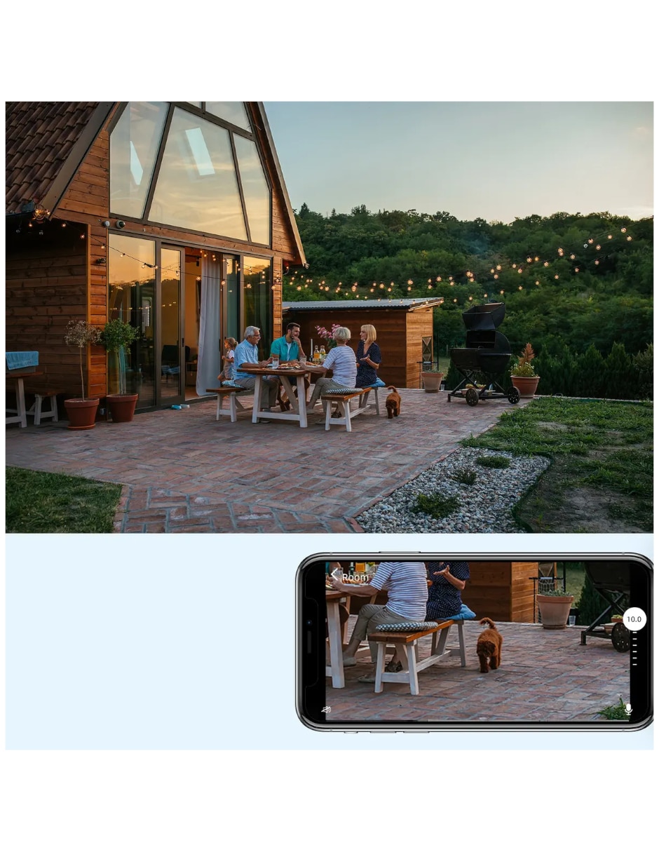 Cámara Wi-Fi de seguridad Genérica modelo bombilla inalámbrica Full HD 360° con capacidad para grabar visión nocturna para interior