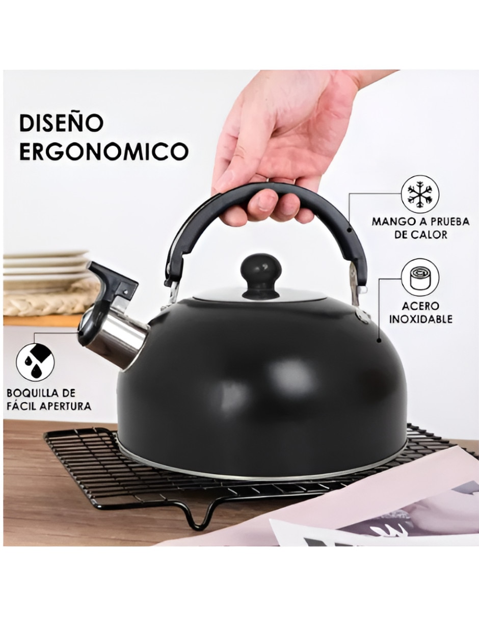 Tetera silbadora de acero inoxidable 2