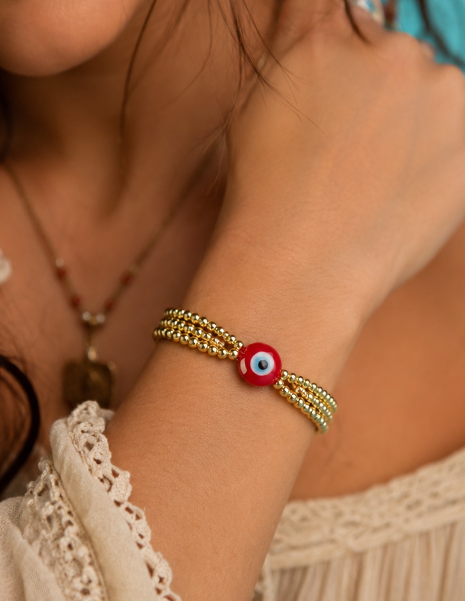 Pulsera Yoiko acabado baño de oro