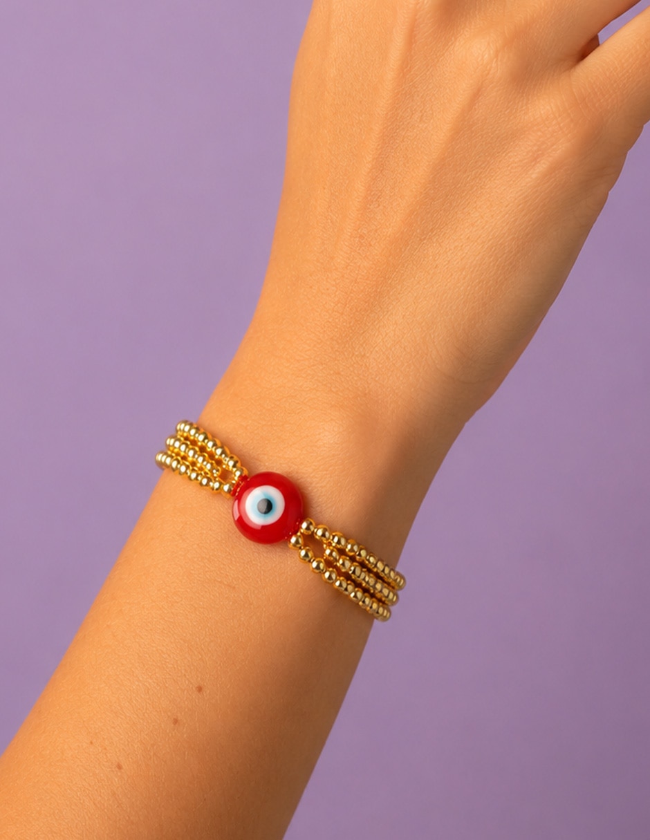 Pulsera Yoiko acabado baño de oro