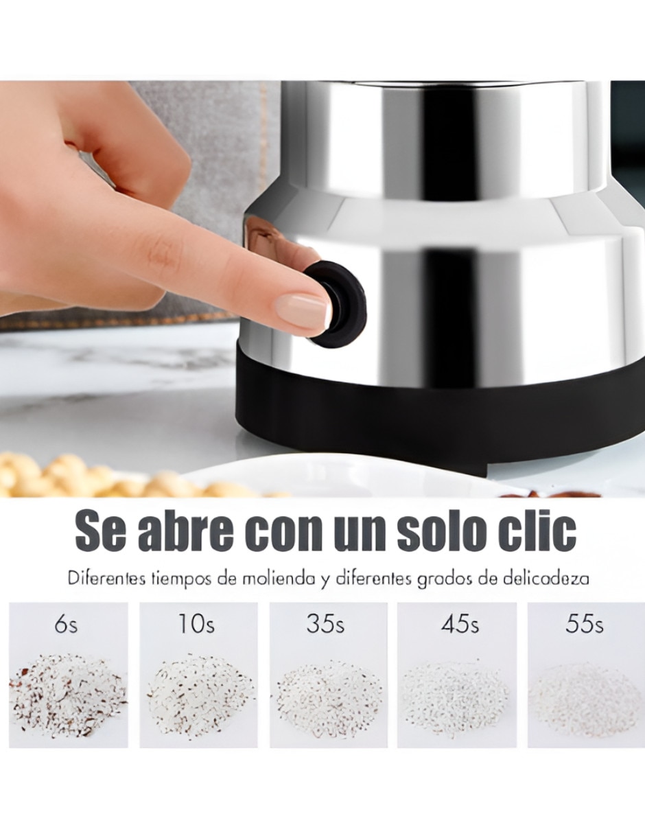 Molino para especias eléctrico Xtellar de acero inoxidable