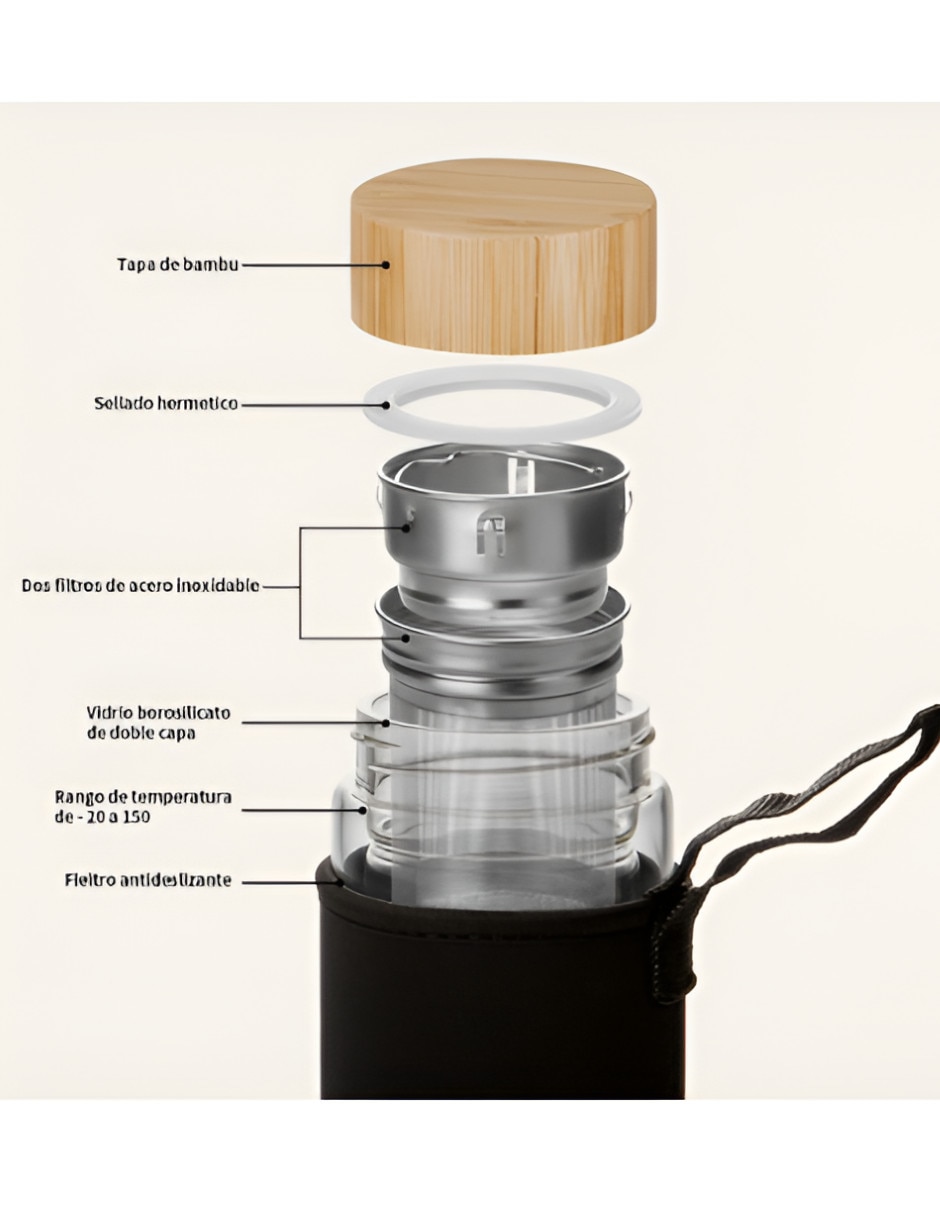 Infusor de té de vidrio 4