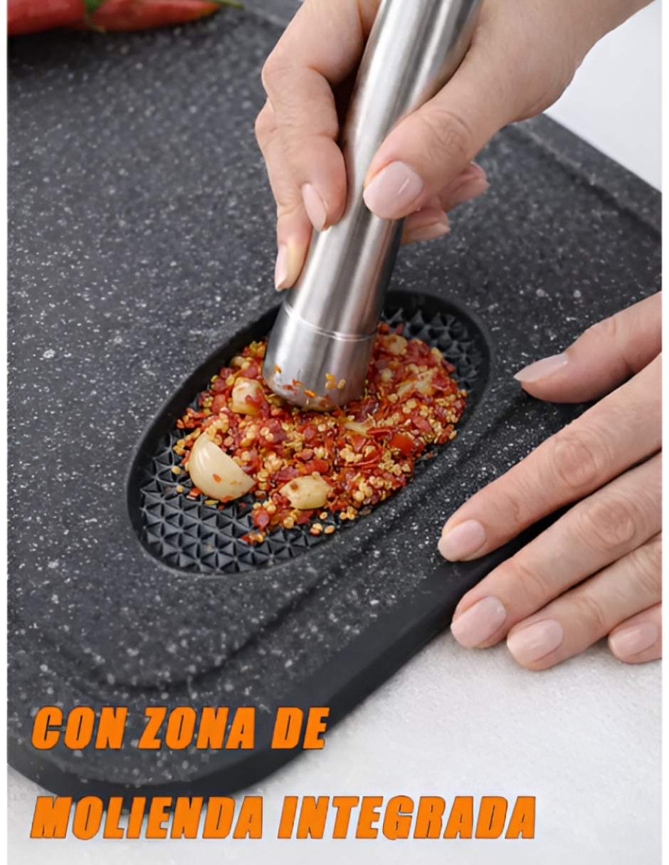 Set tabla para picar de plástico 2