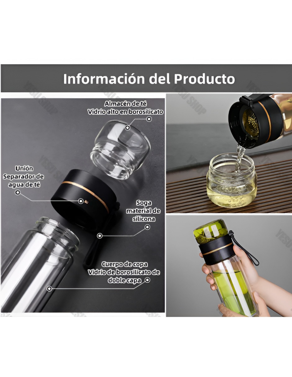 Infusor de té de vidrio 4