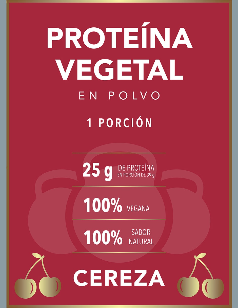 Proteina vegetal Plenius & Winner con proteína de chícharo sabor cereza