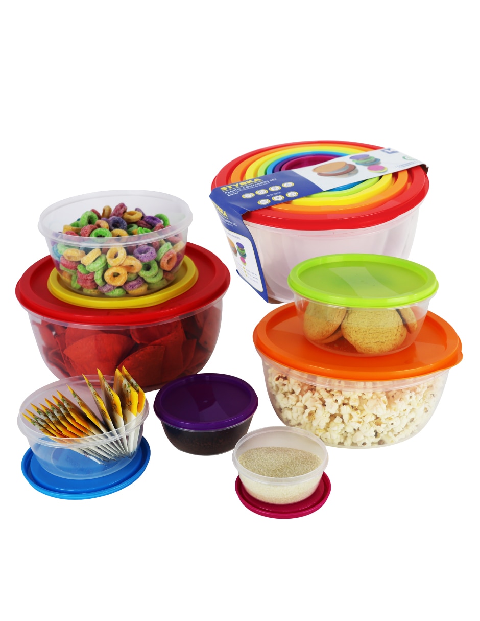 Kit de contenedores Styrka de plástico 7 piezas