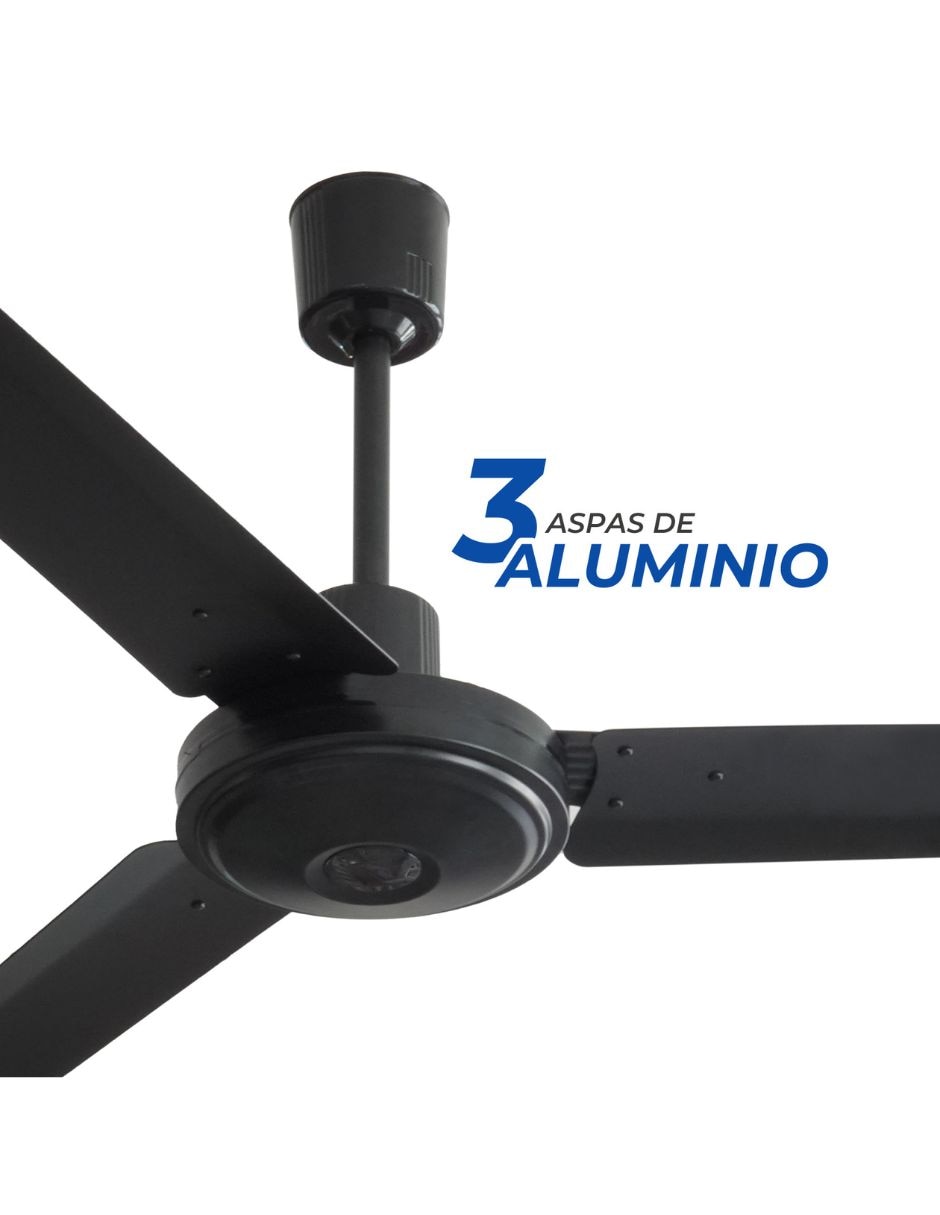 Ventilador de techo Narvik con control remoto 3 velocidades