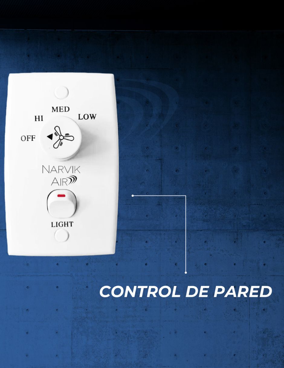 Ventilador de techo Narvik con control remoto 3 velocidades