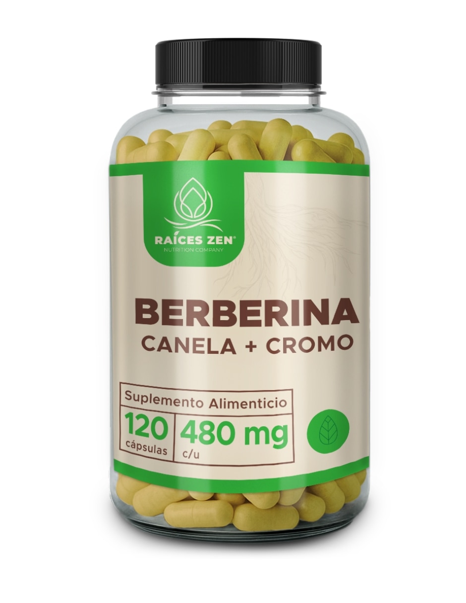Berberina + canela + cromo Raíces Zen de 120 cápsulas