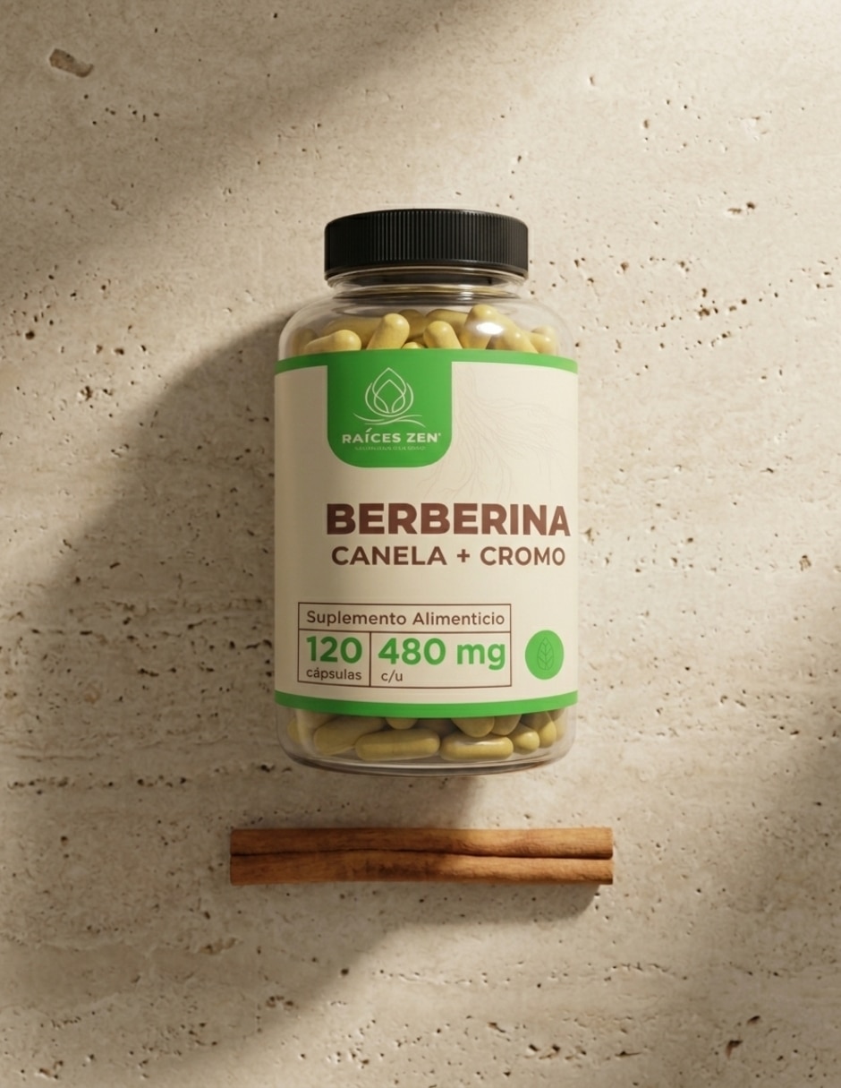 Berberina + canela + cromo raíces zen Raíces Zen de 120 cápsulas