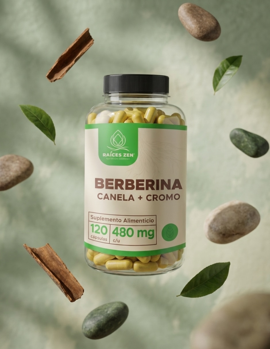 Berberina + canela + cromo raíces zen Raíces Zen de 120 cápsulas