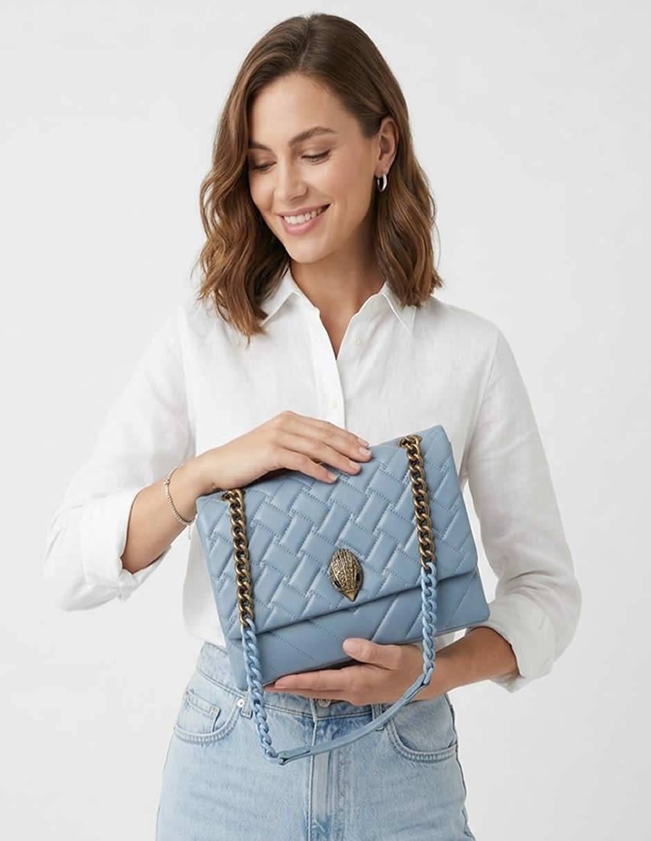 Bolsa crossbody Kurt Geiger Kensington de cuero para mujer