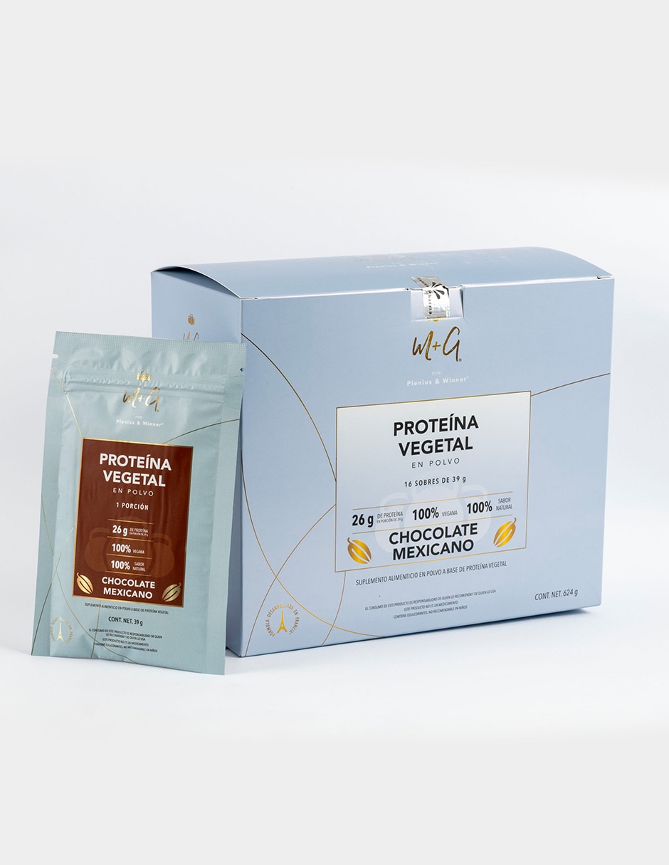 Proteina vegetal sabor chocolate mexicano con chícharo