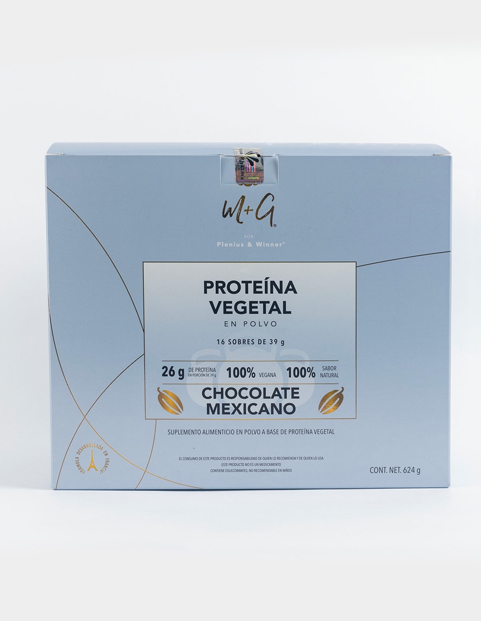 Proteina vegetal sabor chocolate mexicano Plenius&winner con chícharo
