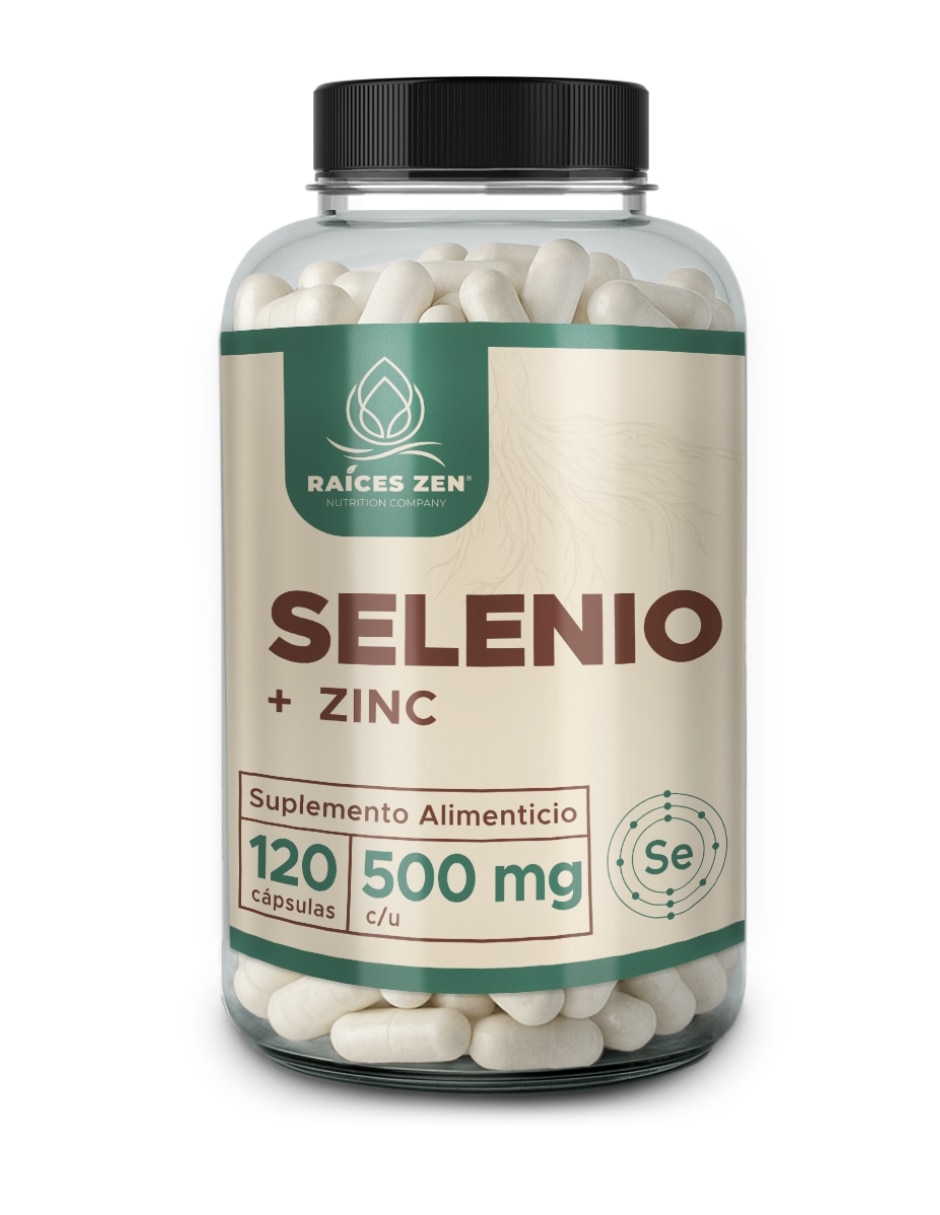 Suplementos alimenticios Selenio + zinc raíces zen con selenio