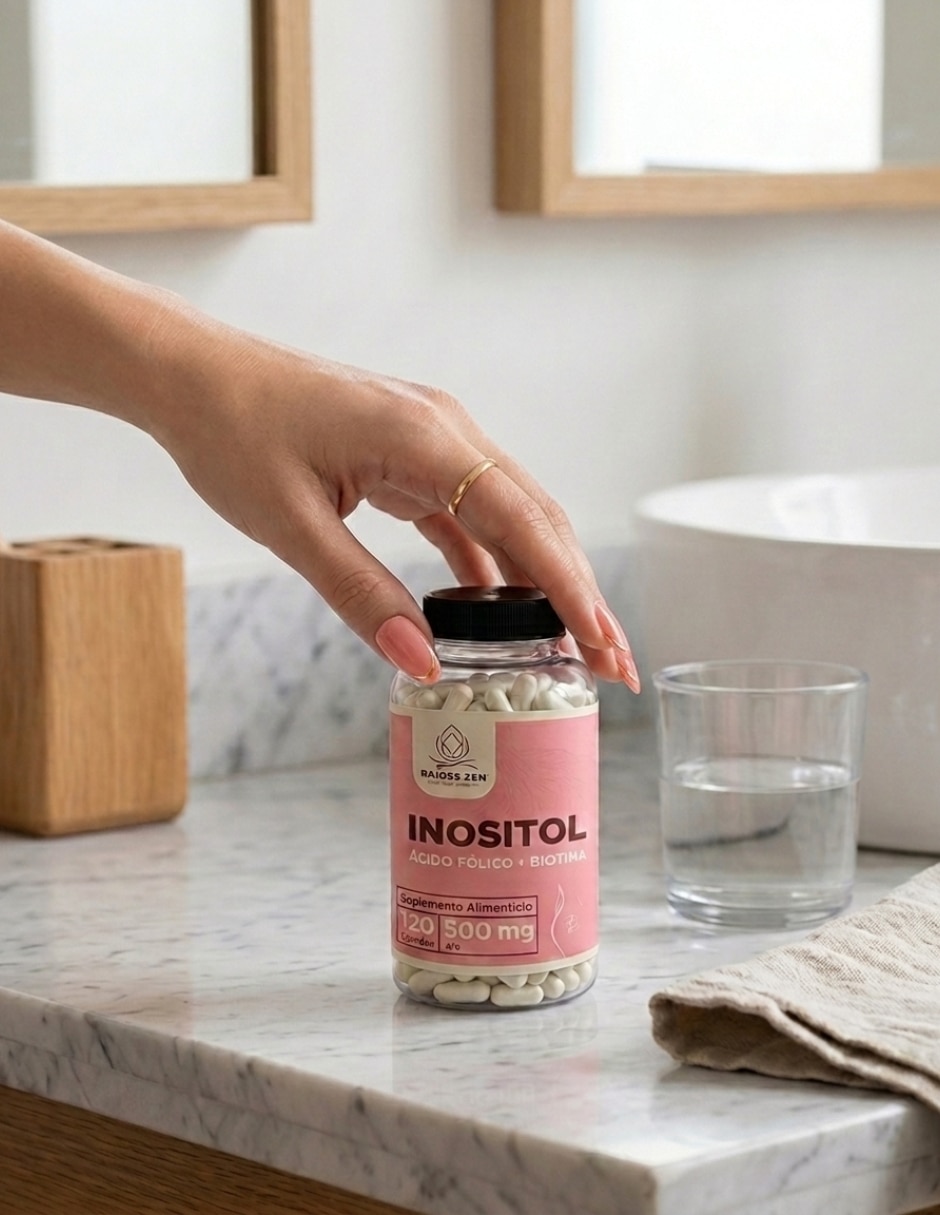 Inositol y ácido fólico + Biotina Raíces Zen 120 cápsulas