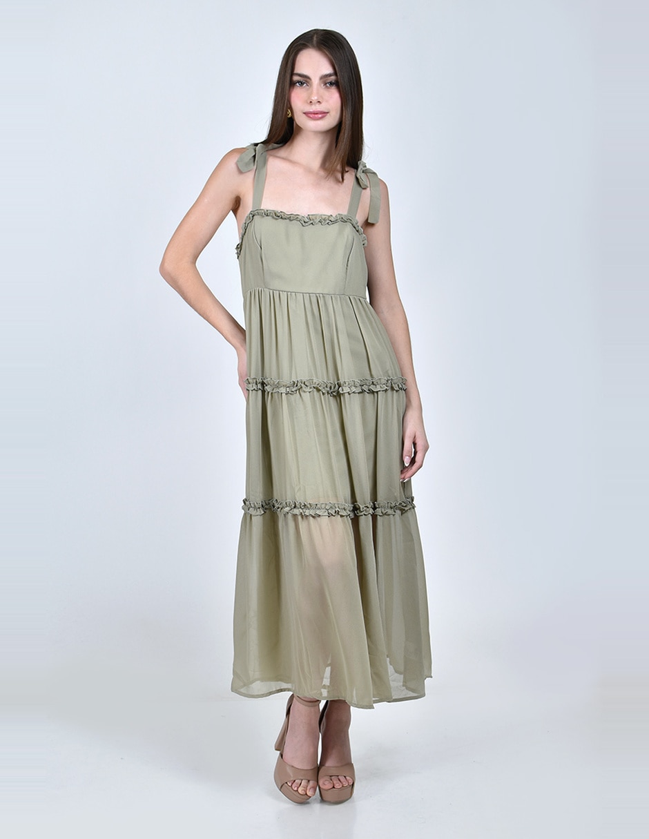 Vestido midi casual para mujer Vestido midi casual para mujer