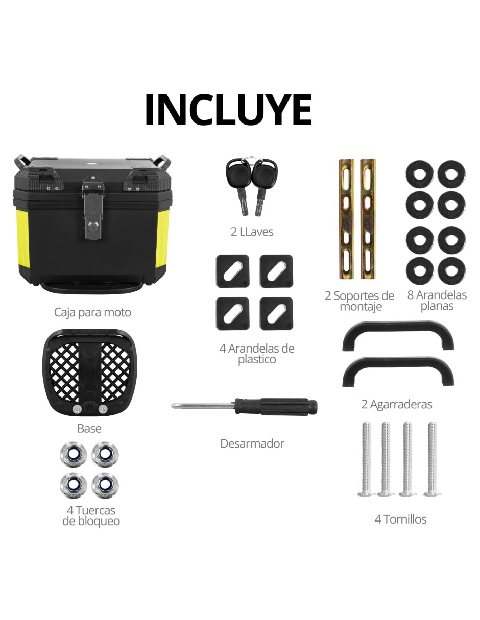 Maletero para motocicleta raax 45 L 4