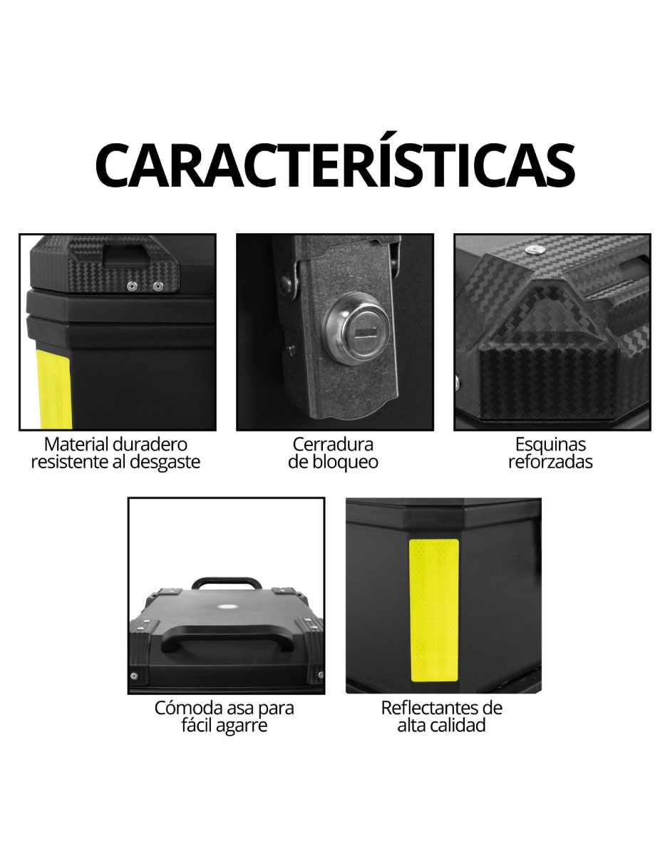 Maletero para motocicleta raax 45 L 2