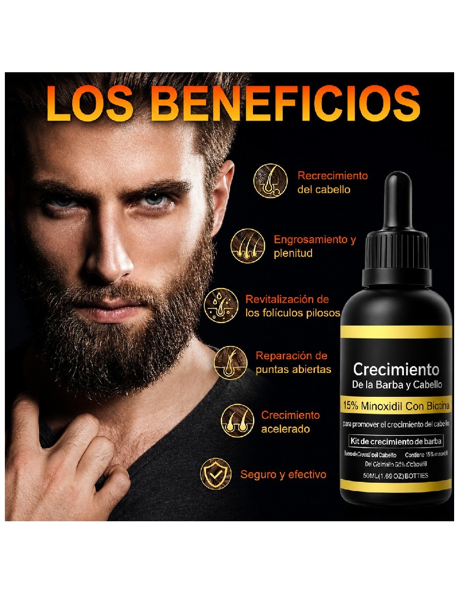 Set capilar minoxidil al 15% con cafeína para todo tipo 3 piezas 2