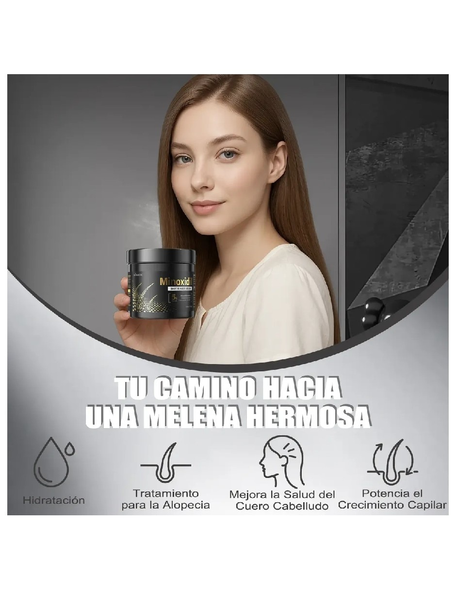 Set capilar mascarilla anti-caida minoxidil biotina para todo tipo 2