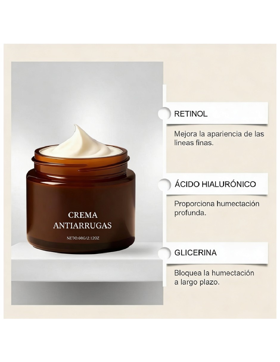 Crema facial recomendada para hidratar de día y noche Genérica todo tipo de piel