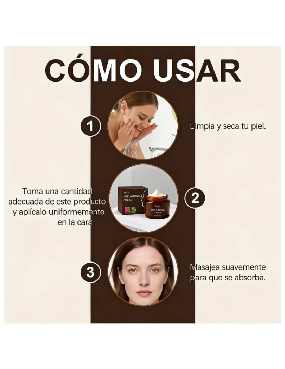 Crema facial recomendada para hidratar de día y noche Genérica todo tipo de piel