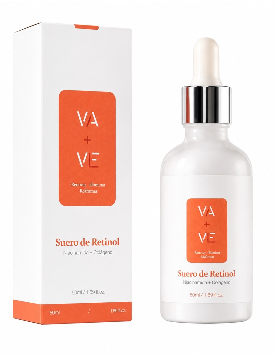 Sérum facial Retinol con Vitamina C Nicotinamida y Colágeno 50 ml Genérica todo tipo piel