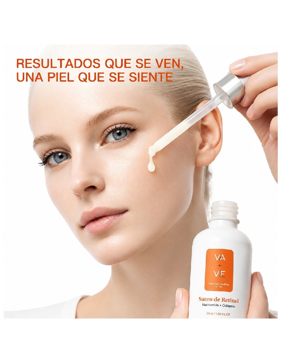 Sérum facial Retinol con Vitamina C Nicotinamida y Colágeno 50 ml Genérica todo tipo piel