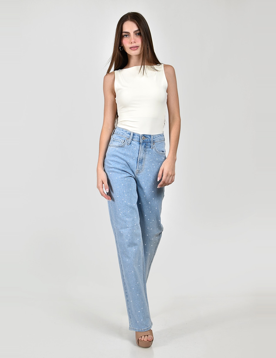 Jeans straight para mujer 4