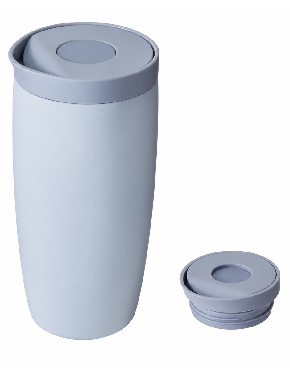 Vaso con tapa Genérica de acero inoxidable