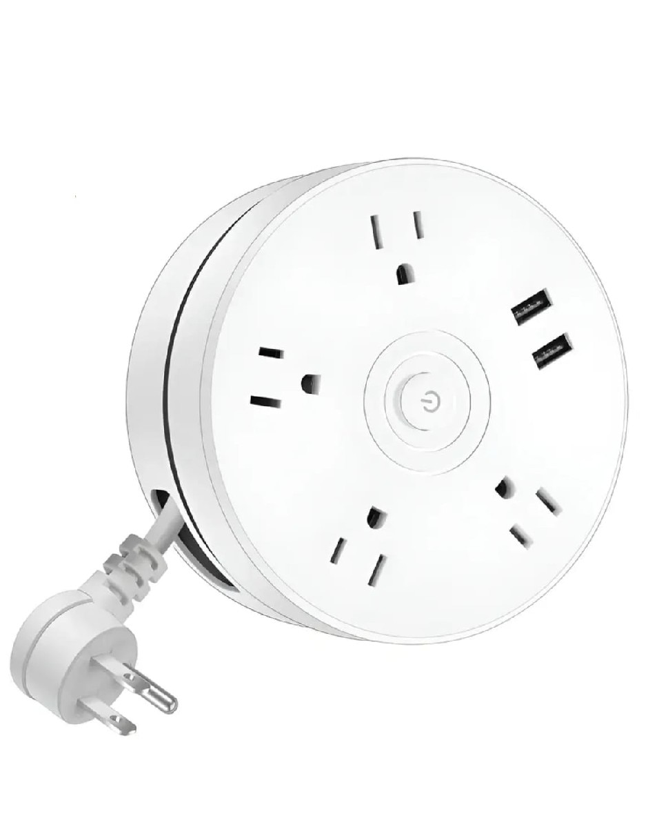 Multicontacto Genéricade 4 contactos y 2 puertos USB