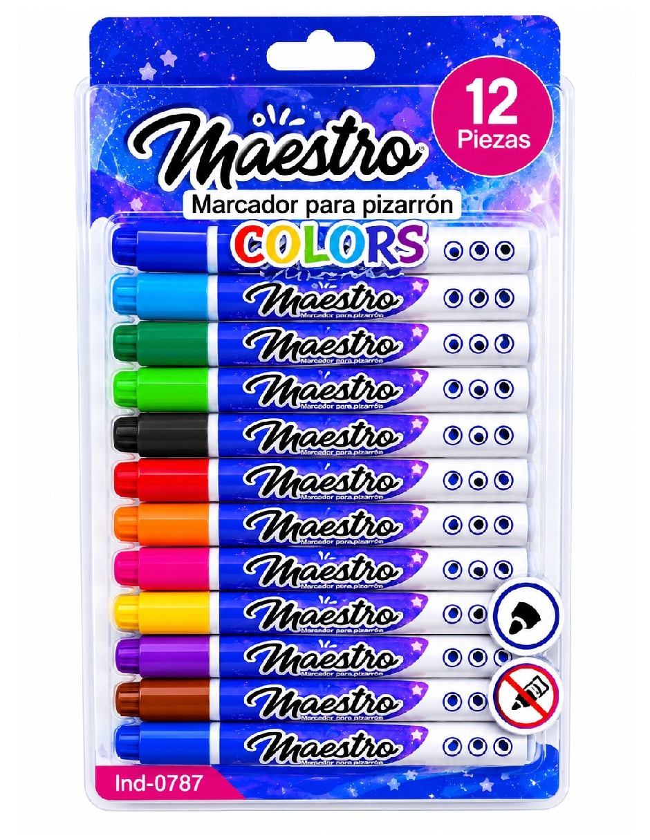 Set marcador base agua 12 piezas