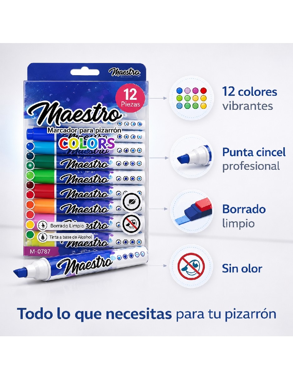 Set marcador base agua Genérica 12 piezas