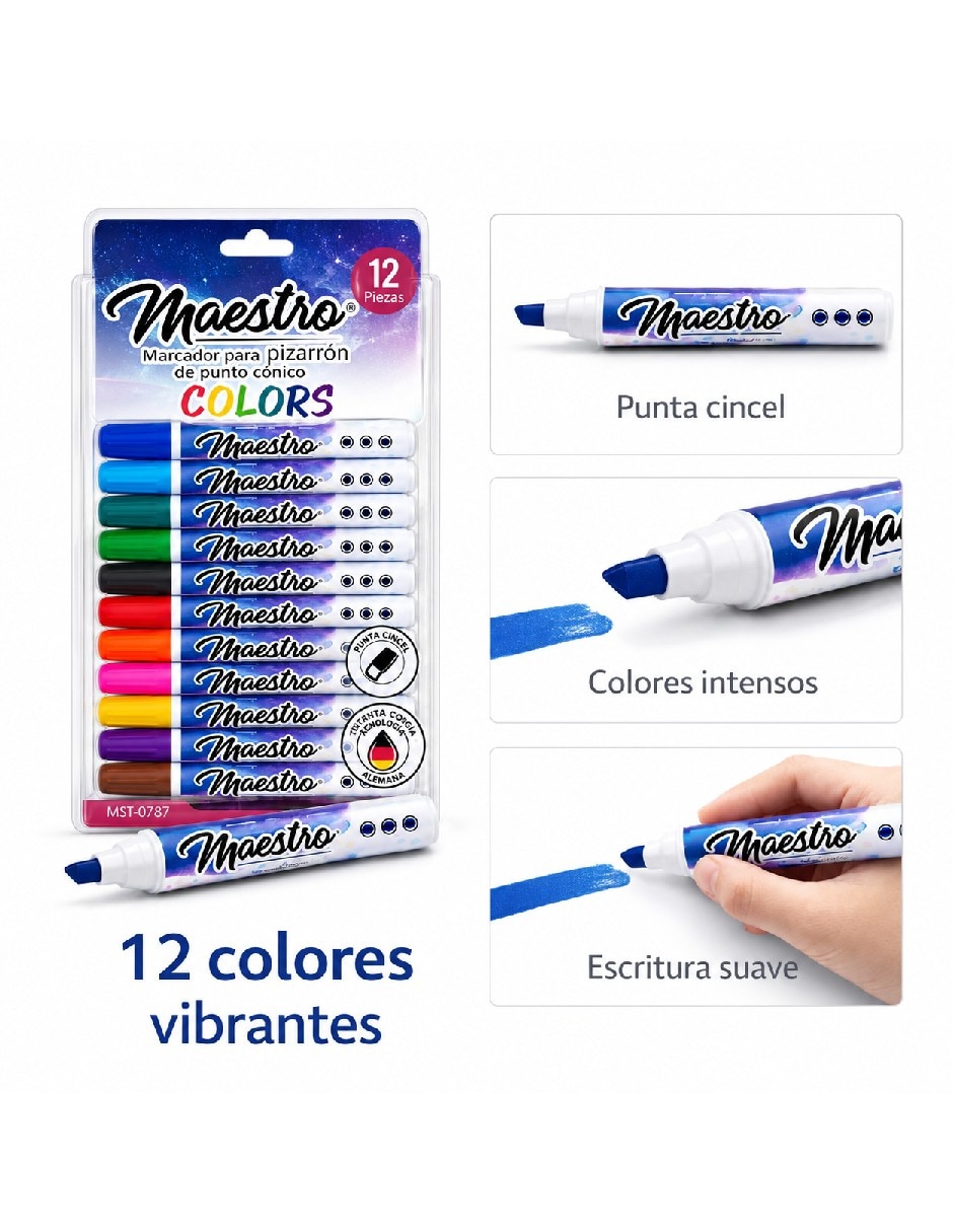 Set marcador base agua Genérica 12 piezas