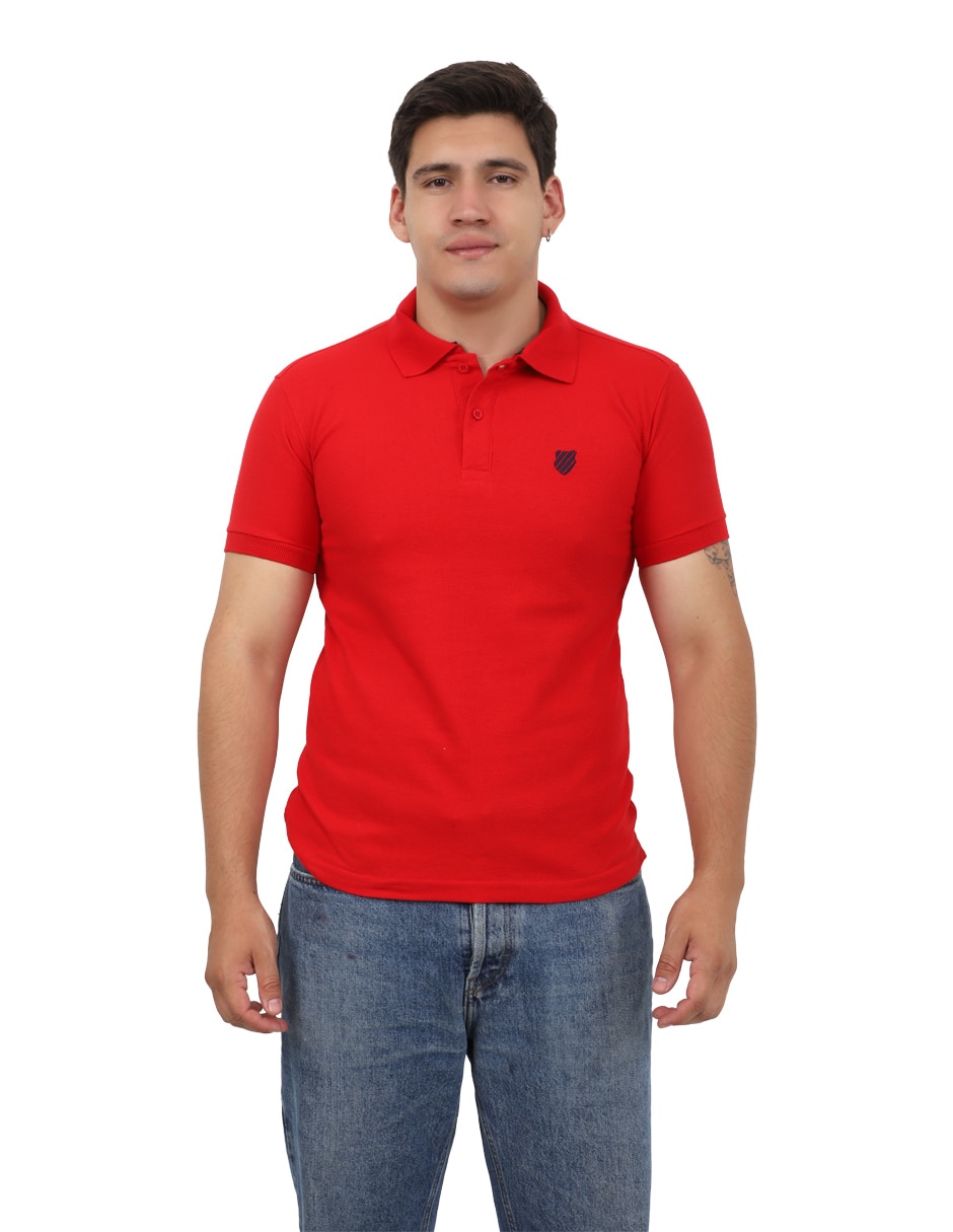 Playera Pzor cuello con botón para hombre 2