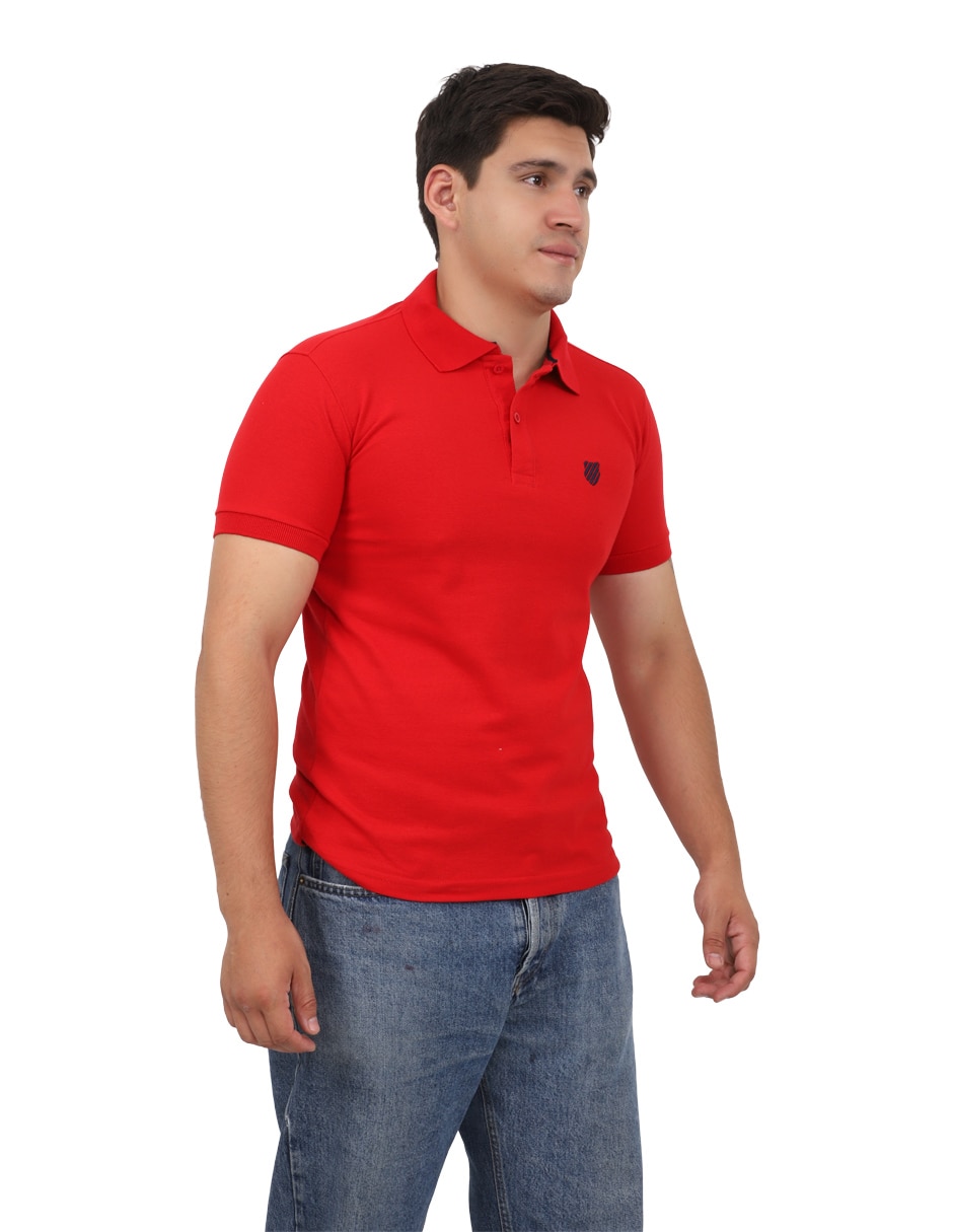 Playera Pzor cuello con botón para hombre 3