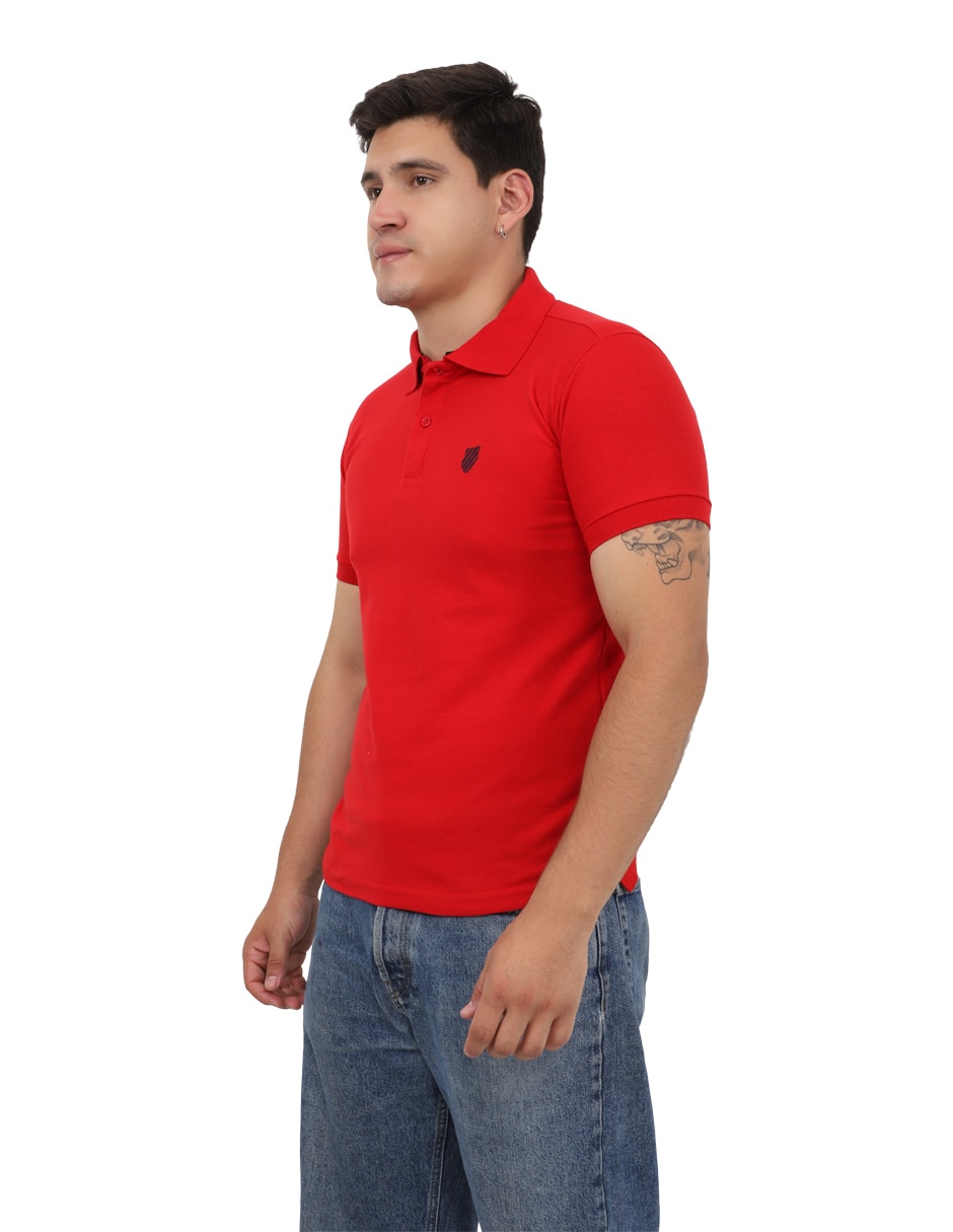 Playera Pzor cuello con botón para hombre 4